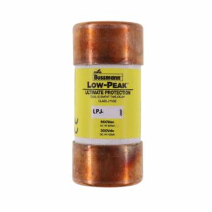 FUSIBLE CON RETARDO CLASE J, DOBLE ELEMENTO 600 VAC / 300 VDC 15A – LPJ-15SP BUSSMANN